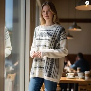 Cabi Fair Isle‎ Pullover Sweater Womens Size XS